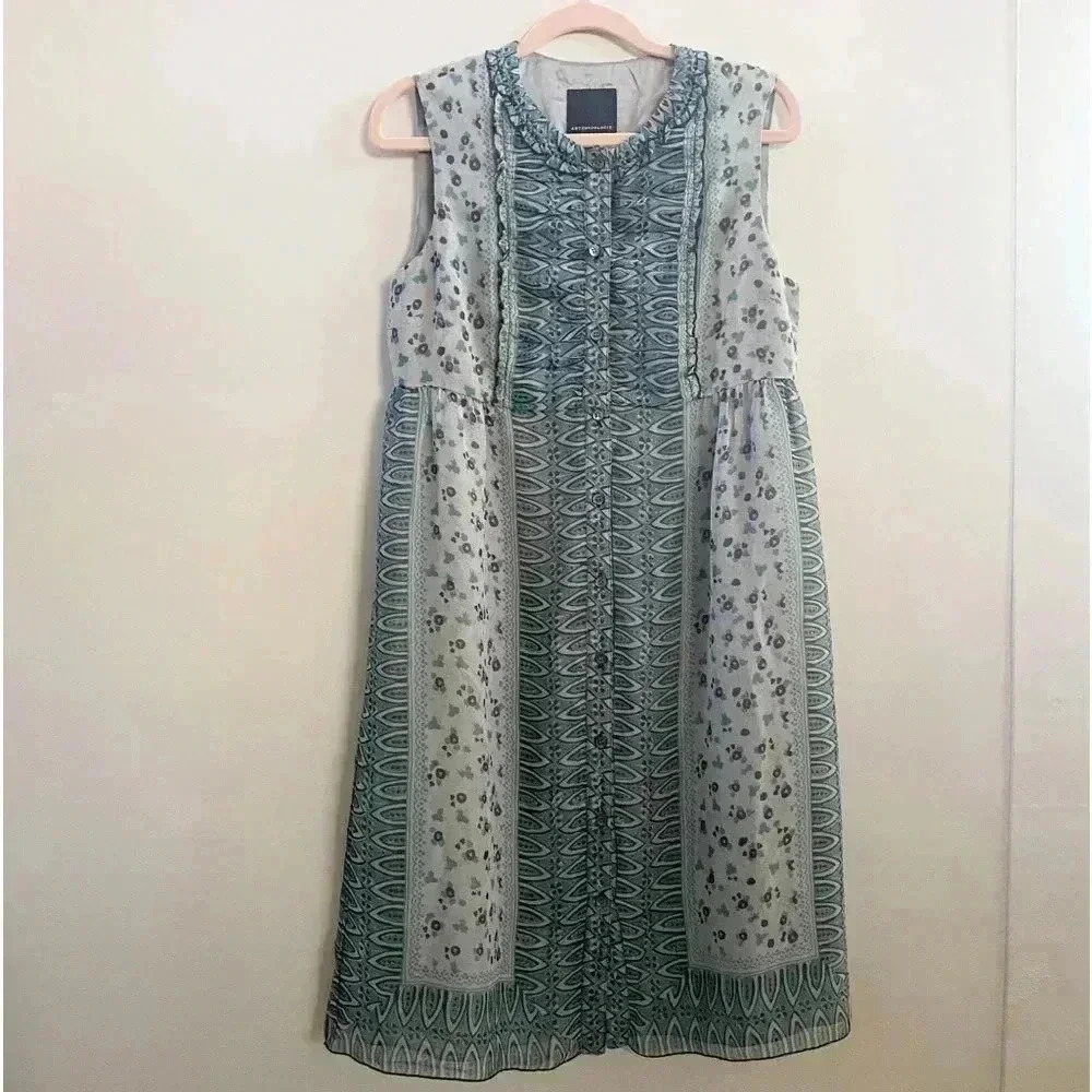 Anthropologie x Anna‎ Sui silk dress